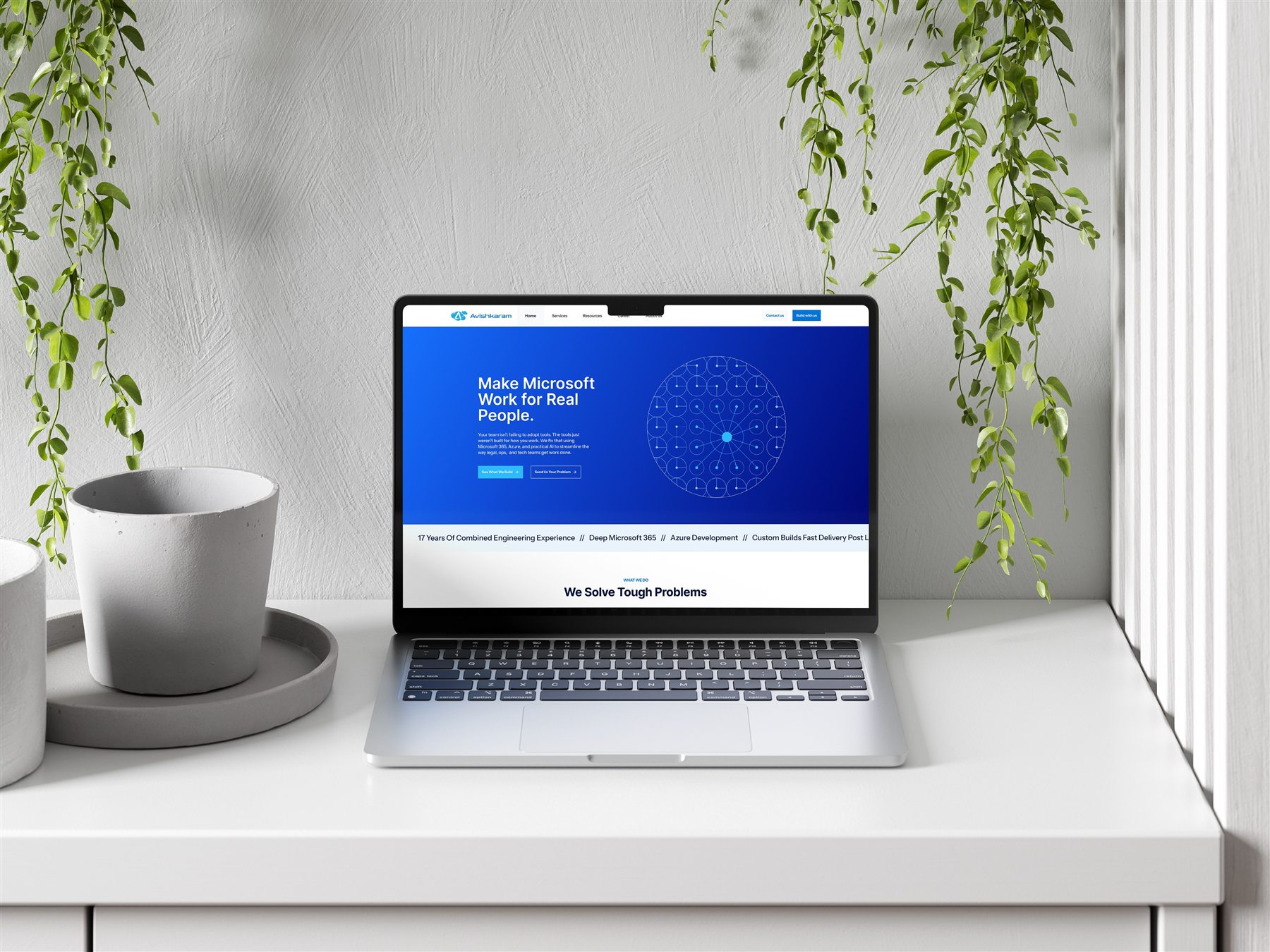 Avishkaram Technologies website design